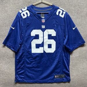 Nike NFL New York Giants Saquon Barkley #26 On Field Jersey Blue Men's XL EUC